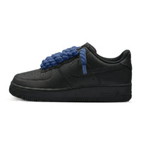 Air Force 1 Black Rope Laces Blue