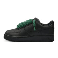 Air Force 1 Black Rope Laces Green