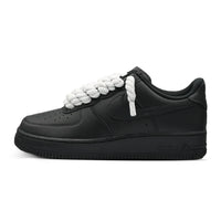 Air Force 1 Black Rope Laces White