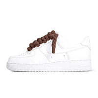 Air Force 1 White Rope Laces Brown