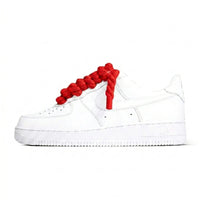 Air Force 1 White Rope Laces Red