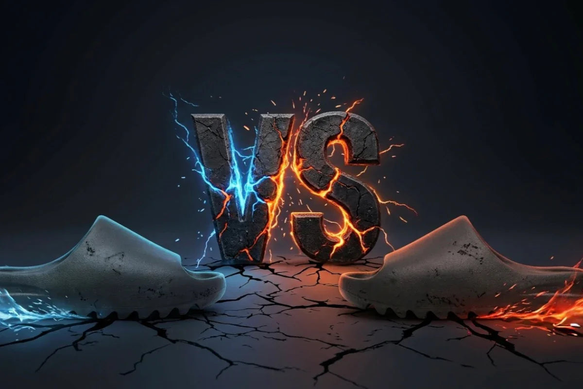 Klapki Adidas Yeezy Slide vs YZY YS-01