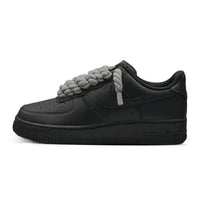 Air Force 1 Black Rope Laces Grey