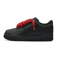 Air Force 1 Black Rope Laces Red