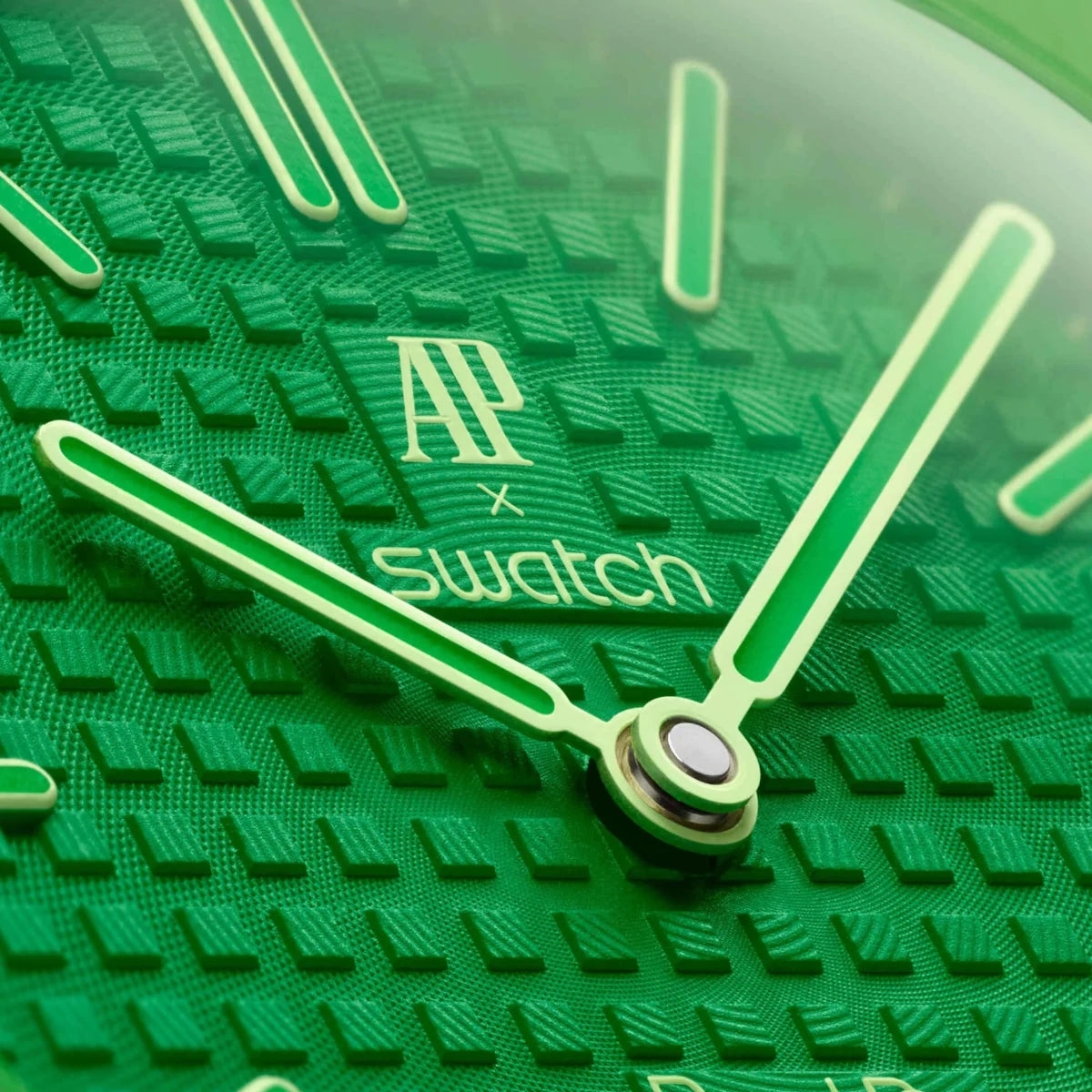 Zegarek z bliska AP Swatch Zielony