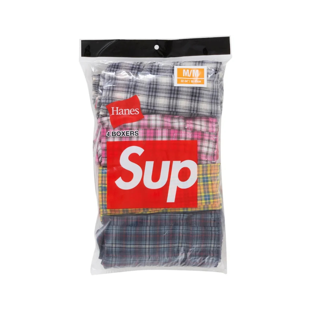 4 pack supreme boxers hanes plaid