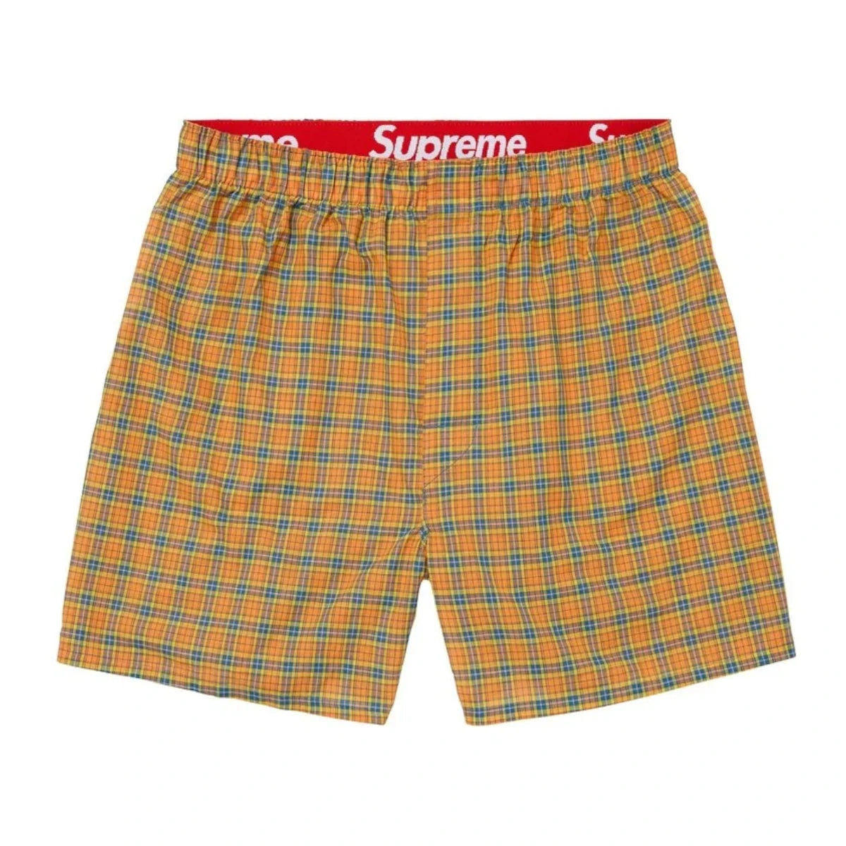 Boxers Supreme Hanes Plaid Yellow