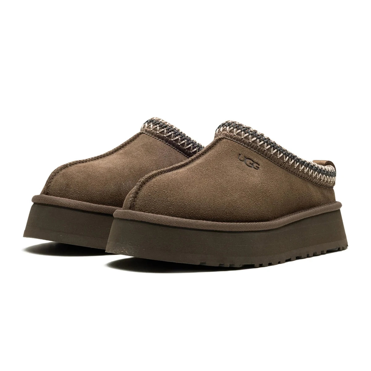 wsuwane buty ugg z futerkiem w kolorze brązowym