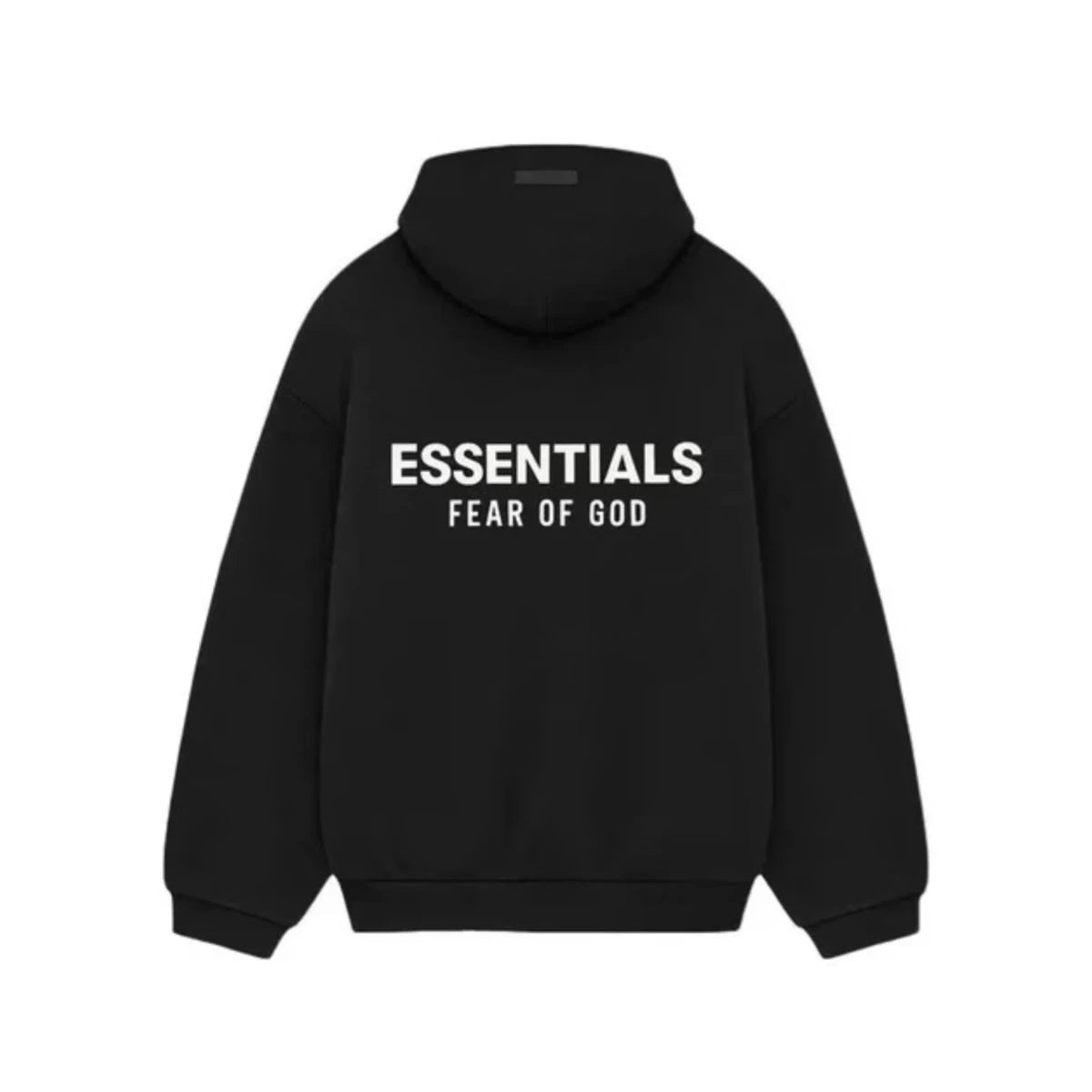 Czarna bluza z kapturem Fear of God Essentials Fleece Hoodie Black
