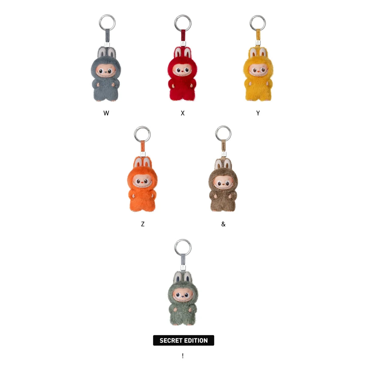 Pop Mart Labubu The Monster Pin for Love brelok blind box (N-Z)