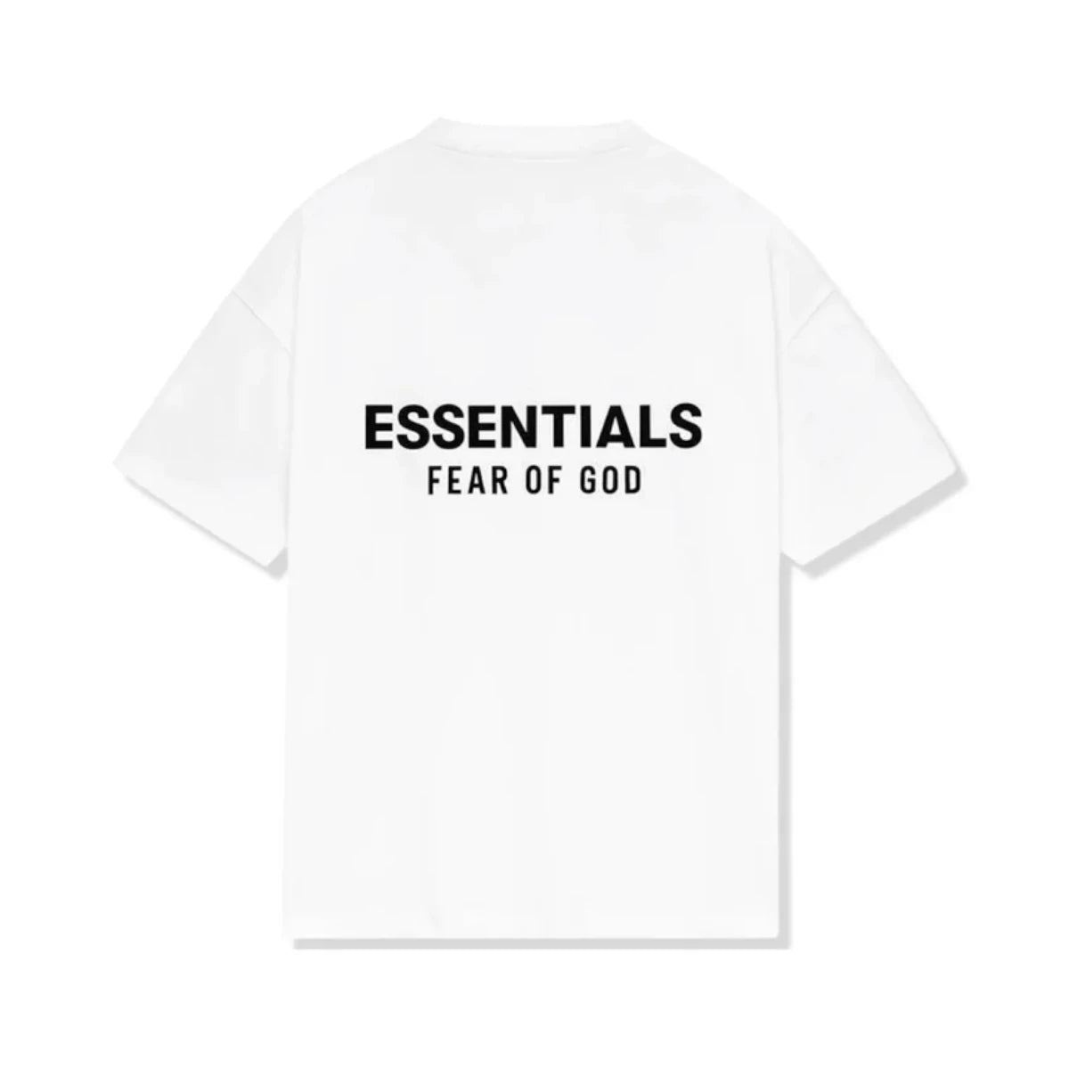 Biała koszulka Essentials z czarnym logo