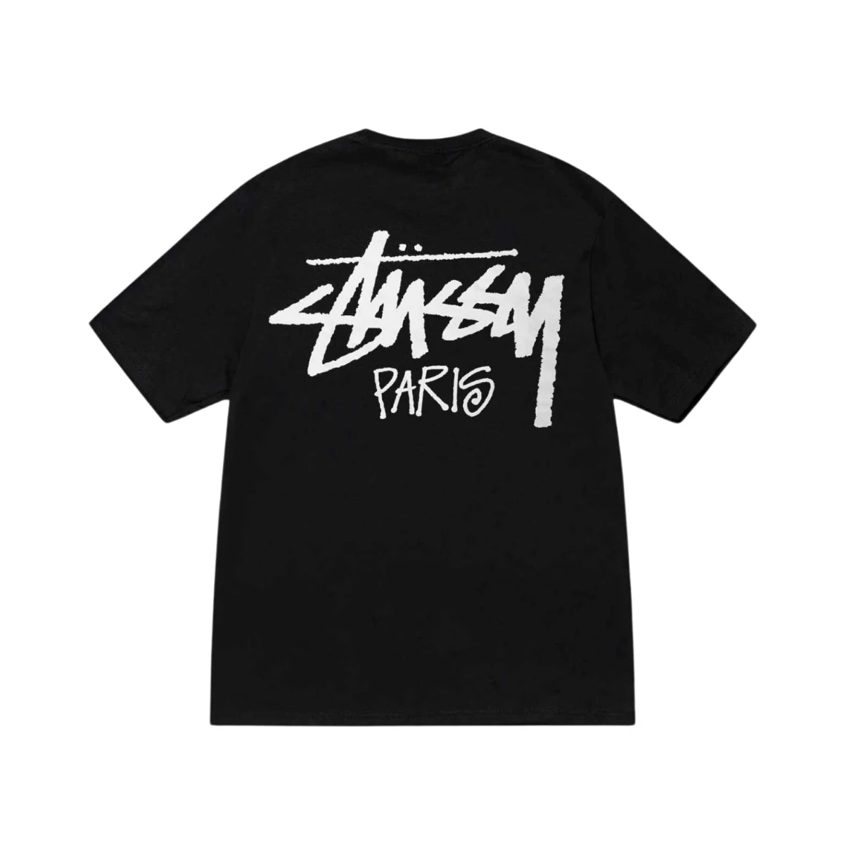 Koszulka Stussy Stock Paris Tee Black – czarna streetwearowa z nadrukiem logo Stussy Paris, idealna do casualowych i miejskich stylizacji.