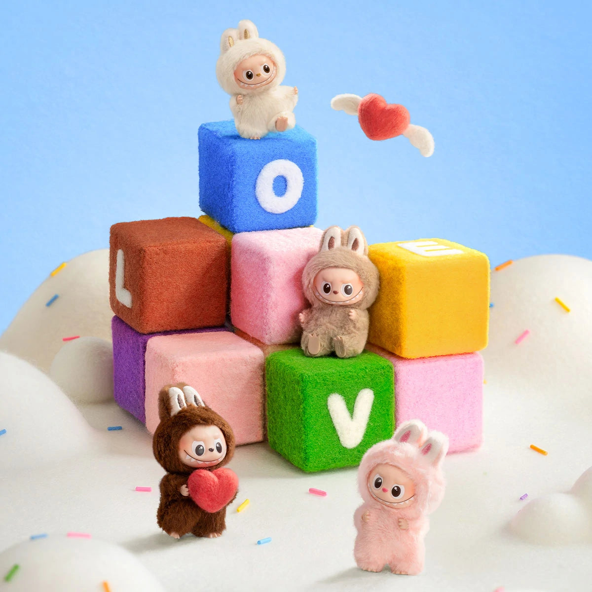 Pop Mart Labubu The Monster Pin for Love brelok blind box (A-M)