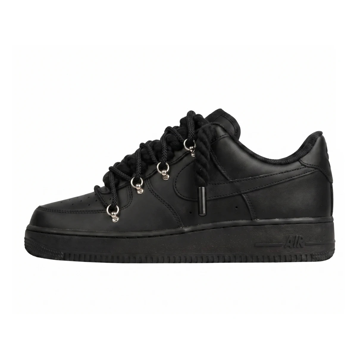 Buty Nike Air Force 1 Double Rope Laces Black