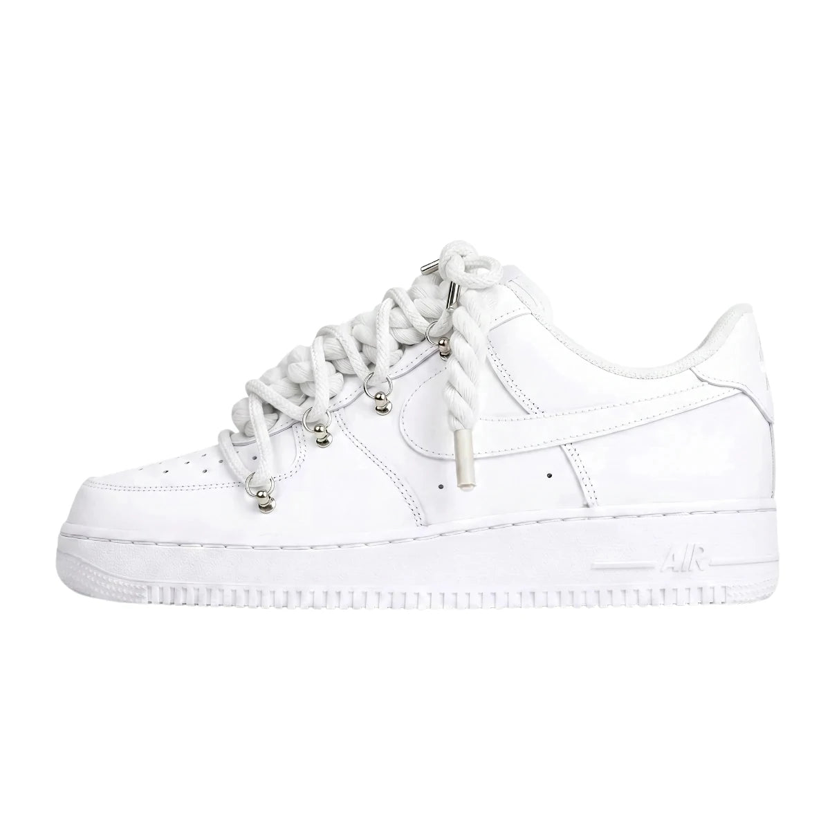 Białe buty Nike AF1 Rope Laces Off White