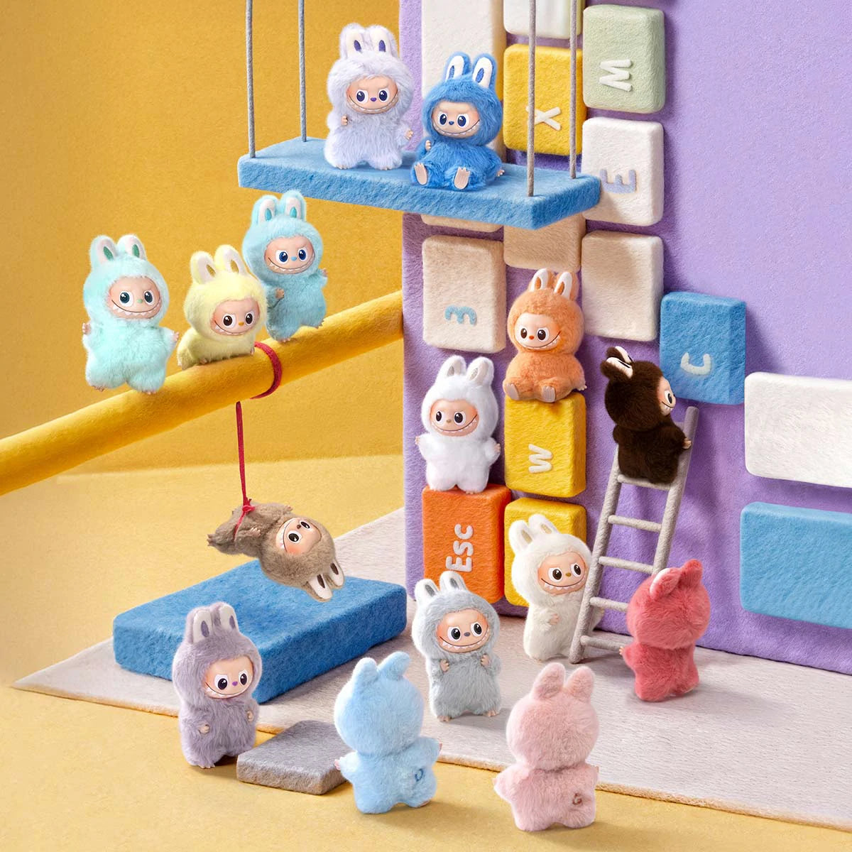 Pop Mart Labubu The Monster Pin for Love brelok blind box (A-M)