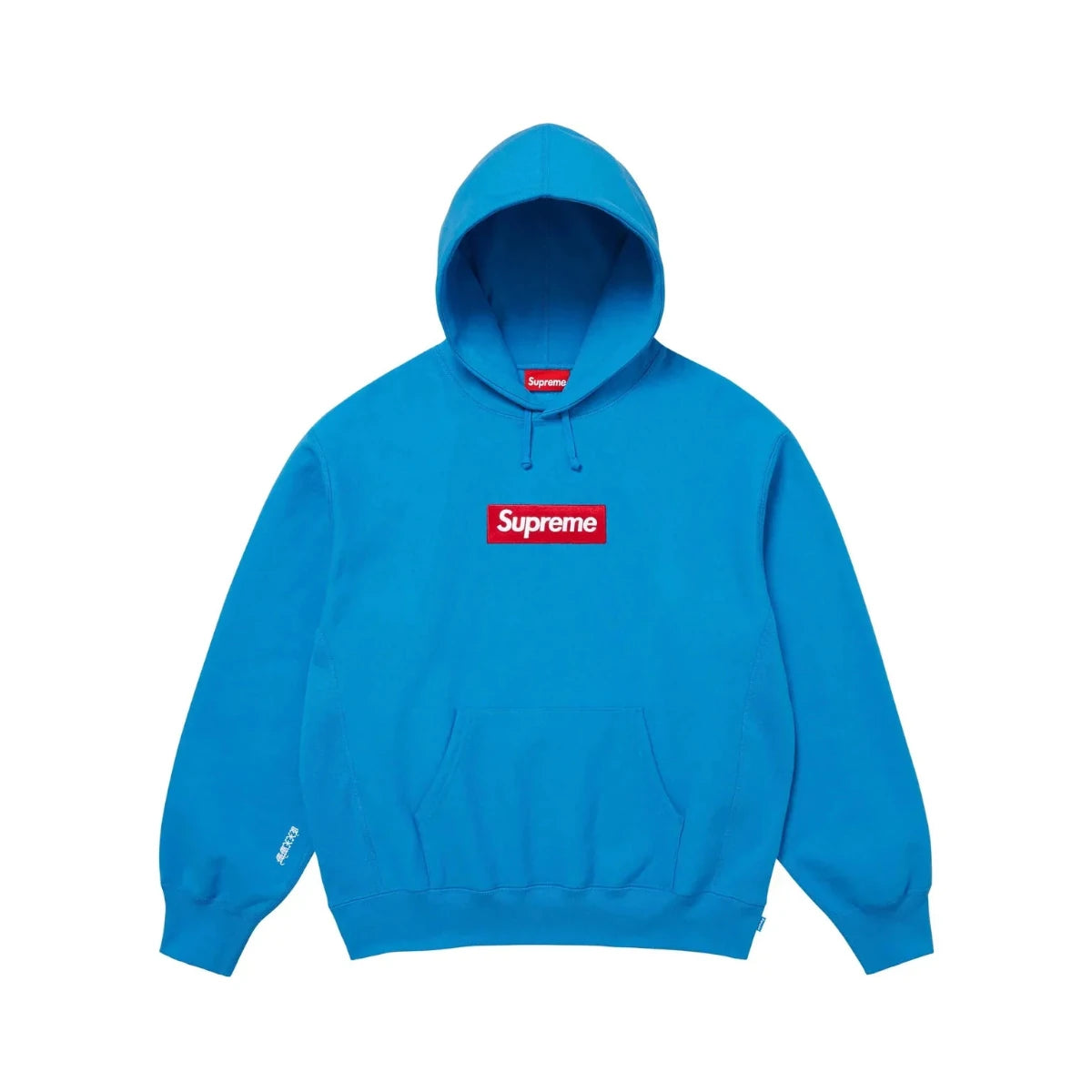Supreme Box Logo Hooded Sweatshirt Cyan Blue (FW25)