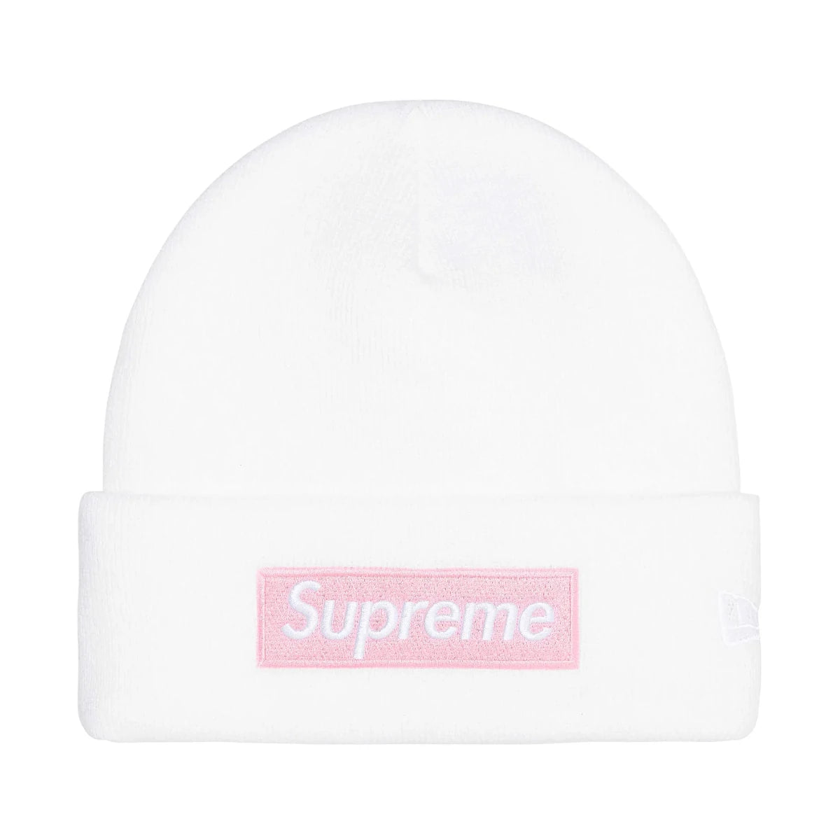 Supreme New Era Box Logo Beanie White (FW25)