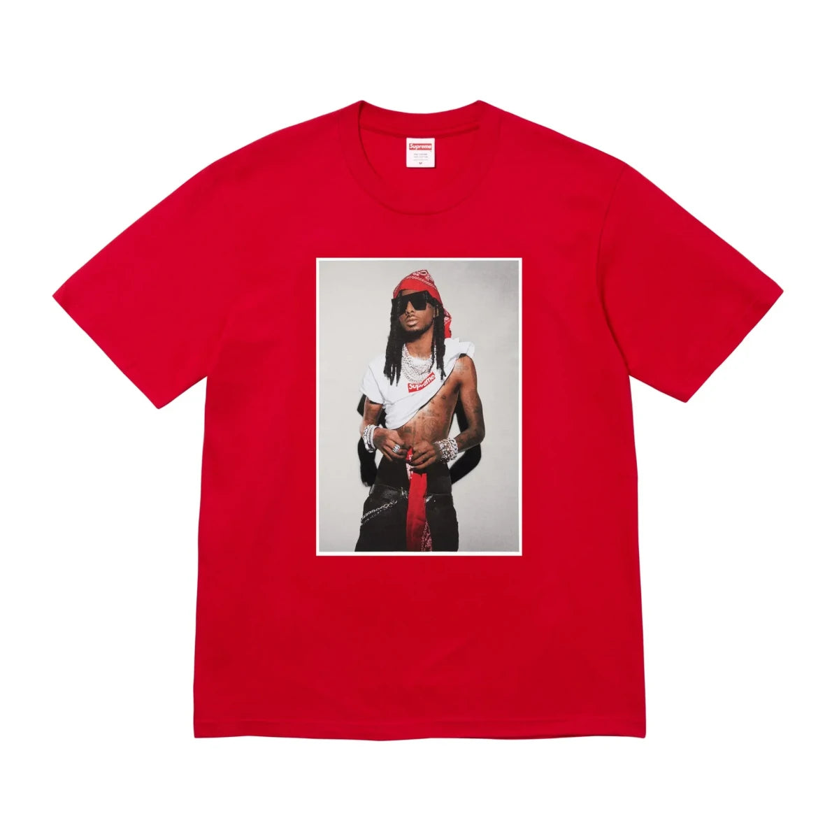 Czerwona koszulka supreme playboi carti