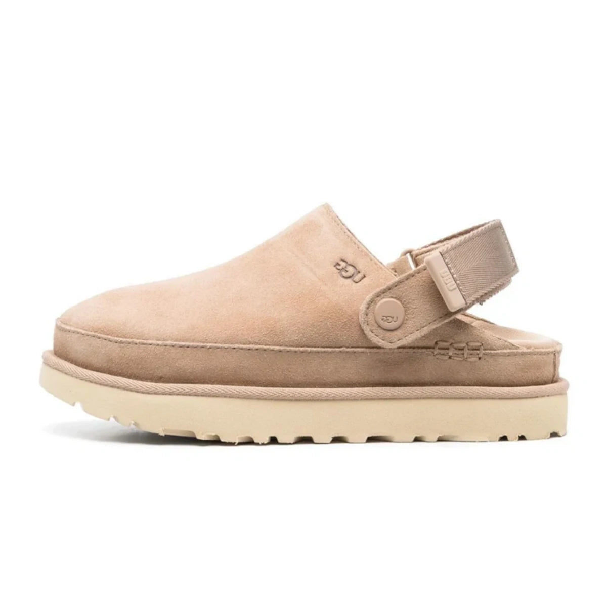 Beżowe klapki UGG Goldenstar Clog Driftwood