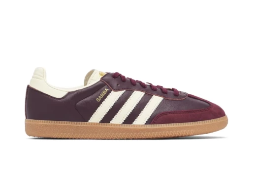 Adidas Samba Maroon Gold Metallic